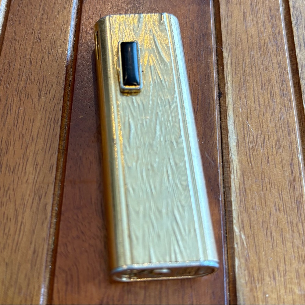 Vintage Flamex Satin Gold Whisperlight Lighter Untested